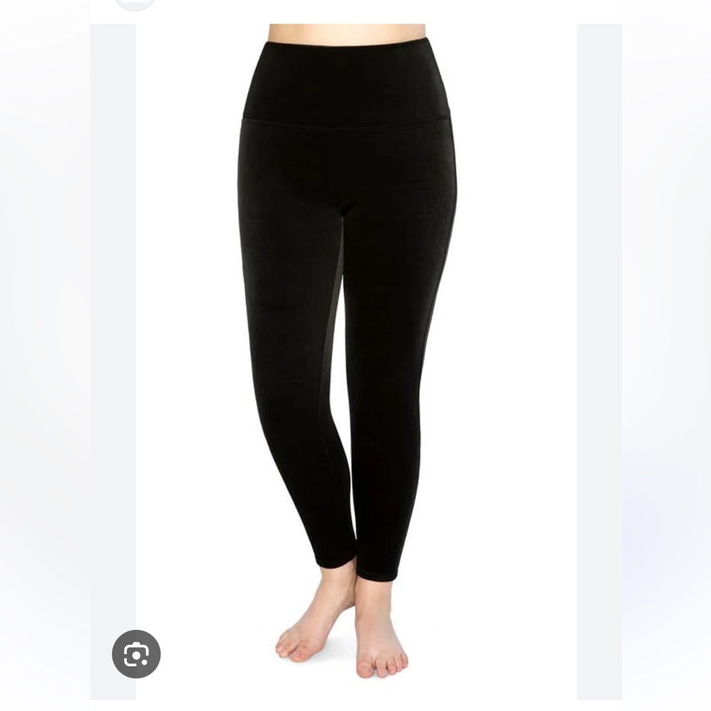 NWT Spanx Black Velvet leggings w XL